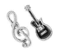 Homoyoyo Pendientes De Notas Musicales De Guitarra Pendientes Asimétricos De Violín Para Mujeres Conjunto De De Notas Musicales Para Música