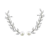 Homoyoyo Pendientes Sauce Trepadores Elegantes Para Mujer Pendientes Tipo Manguito Forma De Falsa Moda Para Fiesta