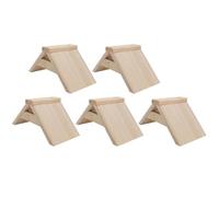 Homoyoyo Perchas de Madera Natural para Pájaros 5 Unidades, Soporte de Juego para Loros, Accesorio para Jaulas de Aves, Puesto de Descanso para Entrenamiento y Diversión
