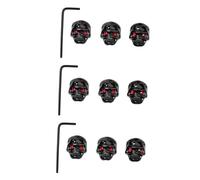 Homoyoyo Perillas De Guitarra Eléctrica De Metal Con Diseño De Calavera - Control De y Volumen - Accesorios Para Instrumentos Musicales Juego De 4 Piezas