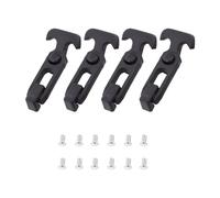 Homoyoyo Pestillos Manija en T de Caucho Flexible, Juego de 4 Unidades, Absorbe Vibraciones, Resistente a Rayos UV y Corrosión, Adecuado para Caja de Herramientas y Refrigeradores