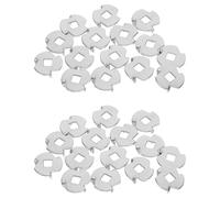 Homoyoyo Pieza de Amoladora para Molinillo de Pimienta de Acero Inoxidable 304, Placa Fijadora de Tres Puntas 0,79 Pulgadas, Repuesto de 50 Unidades para Reparación y Mantenimiento