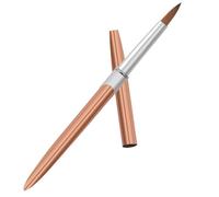 Homoyoyo Pincel para Nail Art Liner Profesional Bolígrafo Diseño Uñas con Mango Metálico Rosa Dorado Herramienta Portátil para Dibujo y Decoración de Manicura para Artistas y Uso Casa