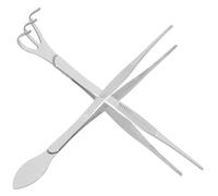 Homoyoyo Pinzas para Bonsái de Acero Inoxidable 2 Piezas Herramienta Manual para Rastrillo y Presión de Tierra Aptas para Jardinería Suculentas y Plantas en Maceta Set de Precisión