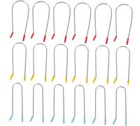 Homoyoyo Pinzas Para Rulos De Pelo Eléctricos 24 Piezas Set Tamaños 3.2 Cm, 2.54 Cm, 1.9 Cm Acero Inoxidable Para Herramientas De Peluquería Casa