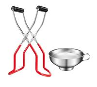 Homoyoyo Pinzas para Sacar Botes de Conserva, Clip de Agarre Seguro Antideslizante de Acero Inoxidable para Latas y Frascos, 2 Piezas para Baño María Color Aleatorio