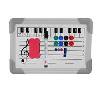 Homoyoyo Pizarra Blanca Magnética de Pentagrama para Enseñanza Musical Doble Cara con Notas Agudas y Graves Ayuda Didáctica para Aprendizaje Infantil y Práctica Casa