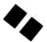 Homoyoyo Pizarra Pequeña de Madera Doble Cara 2piezas Cuerda para Colgar, Fácil de Usar, Decoración Creativa para Puerta y Aviso Hogar