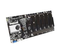 Homoyoyo Placa Base y Ranuras Pcie CPU Integrada para Minería y Soporte para 8 Gpu, Memoria Ddr3 para Máquina Multifunción Segura