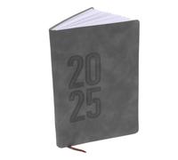 Homoyoyo Planificador Anual Gris Cuaderno de Notas Diario Compacto para Oficina y Agenda Portátil para Escritura y Planificación Diaria