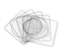 Homoyoyo Plantillas de Dibujo y Regla para Funciones Matemáticas, Plantilla de Medición de PVC, Resistente y No Fácil de Romper, para Diseño E Ingeniería, Estudiantes y Diseñadores