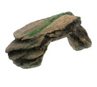 Homoyoyo Plataforma de Juego para Tortugas de Resina Cueva Escondite Refugio para Tomar el Sol de Reptiles Hábitat de Descanso para Geckos y Serpientes Terrario
