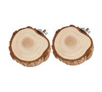 Homoyoyo Plataforma para Pájaros y Loros de Madera Natural 2 Piezas, Tabla de Salto de 6-8 Cm, Suministros Multiusos para Jaulas, Accesorio para Mascotas Pequeñas y Hámster