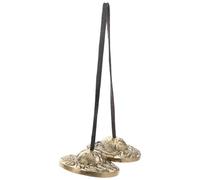 Homoyoyo Platillos Tingsha de Latón para Meditación y Atención Plena, Campanas Zen Símbolos de Dragón, Instrumento Feng Shui para Yoga y Sanación, Juego de Percusión Manual