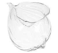 Homoyoyo Plato de Postre de Vidrio Transparente Forma de Concha Marina Bol para Yogur Ensalada y Pudines Cuenco Multiusos para Cocina y Restaurantes Decoración Temática Playa 1 Unidad