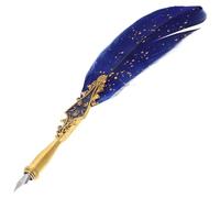Homoyoyo Pluma Estilográfica de Inmersión Portátil Pluma y Metal Estilo Vintage Decoración de Adecuado para Escritorio Artístico y Espacio de Trabajo Elegante