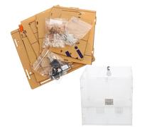 Homoyoyo Porta Urnas Acrílica Ranura y Cerradura 20X15X20Cm para Donaciones y Almacenamiento en Tiendas y Oficinas