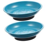 Homoyoyo Portaagujas Magnético para Coser 2 Unidades Azul, Cuenco Organizador Redondo de Acero Inoxidable, Alfiletero Portátil Adecuado para Manualidades y Almacenamiento de Costura