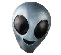 Homoyoyo Portada de la cara alienígena Frío decoración extraterrestre cosplay máscara de broma máscara de cabeza alienígena de terror máscara fea emulsión