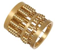 Homoyoyo Portalápices Estilo Chino Vintage de Latón Dorado de Ábaco