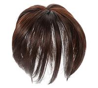 Homoyoyo Postizos De Cabello Para Mujeres Tamaño 15 Cm De Fibra Sintética Color Marrón Oscuro Clip Invisible Para Uso Diario y Fiestas
