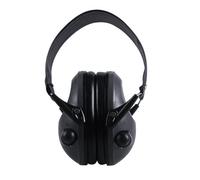 Homoyoyo Protección Auditiva Electrónica Ajustable para Tiro, Orejeras Tácticas Negras Amplificación de Sonido, Reducción de Ruido para Adultos Actividades al Aire Libre