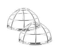 Homoyoyo Protector de Alambre para Detectores de Rociadores contra Incendios, 2 Fundas Huecas de Acero Inoxidable, Fácil Instalación sin Desmontaje, Adecuado para Entornos Comerciales y