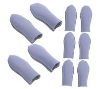 Homoyoyo Protector De Dedos Antideslizante 10 Uds Juego Dedo Cuna Protector De Fibra Plateada Pantalla Táctil Empuñaduras De Pulgar