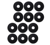 Homoyoyo Protector de Radios de Bicicleta, Protector de Cadena para Rueda Trasera 12 Piezas Plástico Negro, Protección Estable y Fiable, Diseño Preciso, para Ciclismo de Montaña