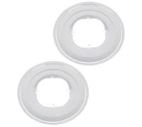 Homoyoyo Protector de Volante de Bicicleta Abs Blanco 2 Piezas Cubierta Transparente del Volante y Protector de Cadena de Bicicleta para Fácil de Limpiar Radios y Cable Trasero
