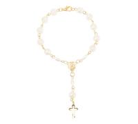Homoyoyo pulsera cruzada Bendición talón delicado pulsera catolica para hombre hombres cruz pulsera pulseras cruzadas de perlas pulsera cruz religiosa resina Golden