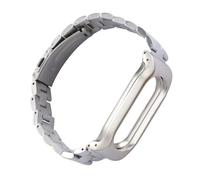 Homoyoyo Pulsera De Acero Inoxidable Para Mi Band Correa De Reemplazo y Resistente Accesorio De Moda Color Plateado Para Uso Diario