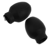 Homoyoyo Puntas de Baquetas de Goma Negra de Alta Elasticidad, Juego de 1 Par, Accesorios Antideslizantes para Práctica Silenciosa de Batería, Protectores Duraderos para Prolongar Vida