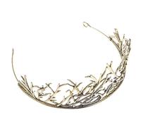 Homoyoyo Rama Dorada para Fiesta Diadema de Boda Tocado Elegante para Mujer Accesorio de Cabello para Bodas y Cumpleaños Diseño Lliviano y Cómodo