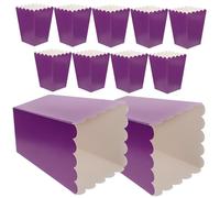 Homoyoyo Recipientes Palomitas Sencillos Prueba Blanco de Grasa de 250g 50 de Cartón Cajas Maíz para Snacks y Fiestas