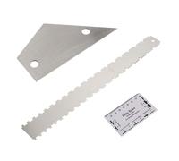 Homoyoyo Regla de Nivel para Guitarra Acero Inoxidable 3 Piezas Borde Recto y Muescas, Herramienta de Medición para Mástil y Trastes, Accesorio para Reparación y Ajuste de Bajos y