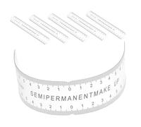 Homoyoyo Regla Transparente para Cejas 6 Pcs, Regla Multifuncional para Cejas con Escala Precisa, Herramienta Portátil para Tatuar y Delineado
