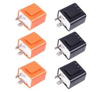 Homoyoyo Relé Intermitente Electrónico LED Ajustable de 12 V, 2 Pines | Plástico, Velocidad Regulable, y Resistente al Clima, Instalación Fácil para Recambio de Bombillas