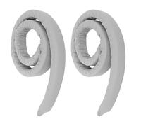 Homoyoyo Relleno de Huecos para Cama 2 Piezas, Tiras de Esponja para Hueco de Cabecera, Tela Cepillada Gris, Espaciadores para Grietas entre Colchón y Pared, Accesorios para Evitar Caídas