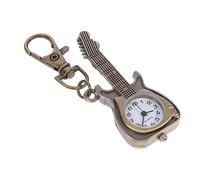 Homoyoyo Reloj De Bolsillo De Cuarzo Forma De Guitarra Colgante Creativo y Accesorio Retro para Estudiantes y