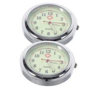 Homoyoyo Reloj De Bolsillo Vintage Esfera Luminosa De Vidrio 2 Piezas Accesorio para Reloj De Enfermera Bricolaje Manual Práctico y Visible