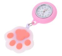 Homoyoyo Reloj de Enfermera Clip de Silicona en Forma de Pata de Gato, Diseño Creativo, Fácil de Usar y Fijación Estable para Uso Diario en Hospitales