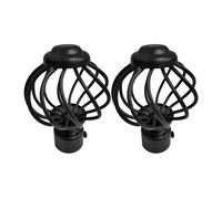 Homoyoyo Remates Decorativos para Barras de Cortina, Tapa de Extremo de Hierro Negro 28 Mm, 2 Piezas, Accesorios para Varillas Romanas, Decoración para Cortinas de Ventana, Hogar y