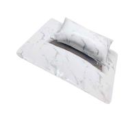 Homoyoyo Reposamanos para Manicura con Almohadilla Antideslizante y Cojín de Plegable Mármol Blanco Profesional para de Uñas y Pedicura Suave y Cómodo para Salones