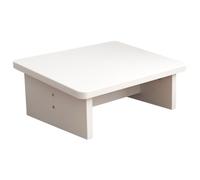 Homoyoyo Reposapiés de Madera Antideslizante Ergonomico Inclinable para Oficina y Dormitorio Soporte para Pies Estable y Duradero Adultos y Blanco Cálido