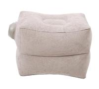 Homoyoyo Reposapiés Inflable Ajustable para Viaje Almohada Ergonómica para Avión Oficina y Soporte Cómodo para Pies y Elevación de Piernas Fácil de Plegar y Transportar