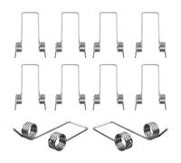 Homoyoyo Resortes de Torsión Metálicos para Cubo de Basura, 6 Piezas de Acero Inoxidable para Reparación de Tapa Abatible, Accesorio para Uso en Cocina y Exteriores