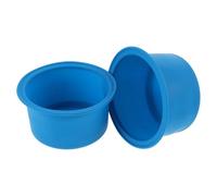 Homoyoyo Revestimiento de Silicona Reutilizable para Olla de Cera, Inserto Antiadherente Azul de 12 X 6,4 Cm, 2 Piezas para Calentador de Cera Depilatoria, Apto para Uso Doméstico