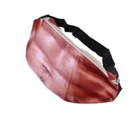Homoyoyo Riñonera de Pu Patrón de Abdominales Divertida y Antirrobo para Mujer, Bolsa de Cintura Creativa y Segura Adecuado para Viajes y Deporte