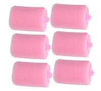 Homoyoyo Rizadores de Pelo de Esponja Suaves para Dormir 6 Unidades Tamaño sin Calor para Mujeres Uso Nocturno Rulos para Flequillo Rosa